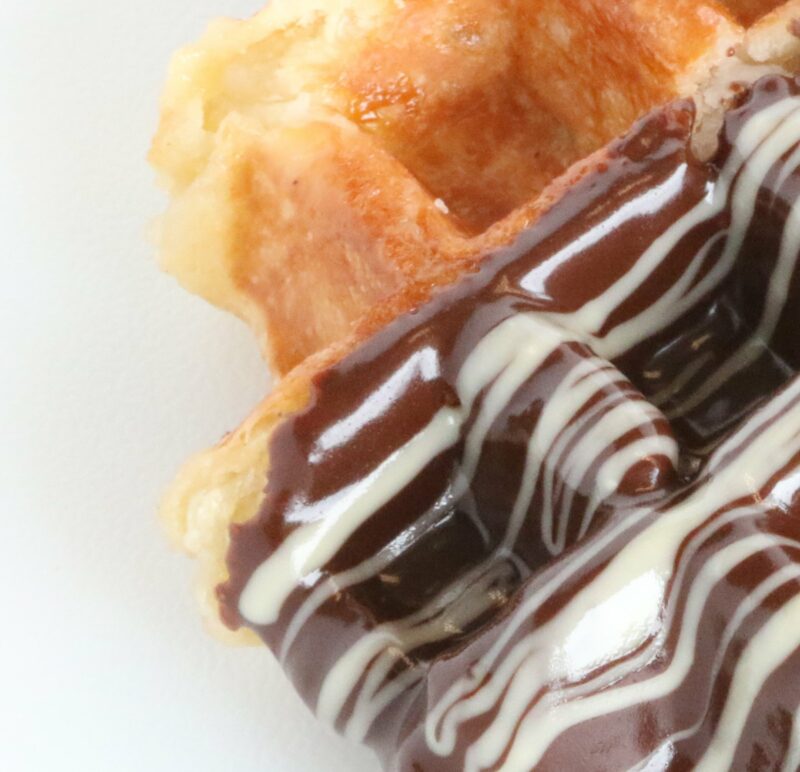 belgian dark chocolate waffle