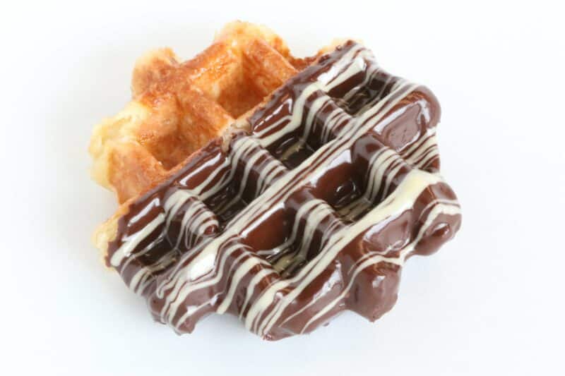 belgian dark chocolate waffle
