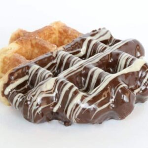 belgian dark chocolate waffle