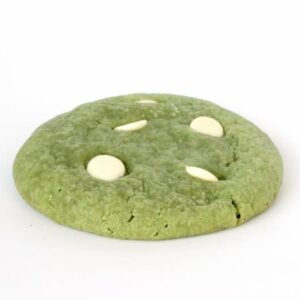 green tea and white chocolate cookie