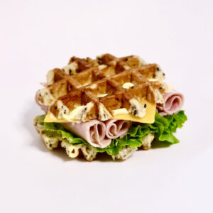 Ham and Cheese Waffle Sandwich