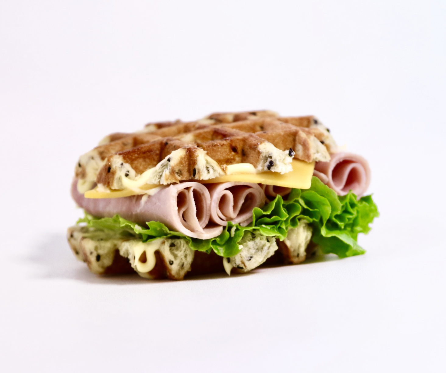 Ham and Cheese Waffle Sandwich - Image 3