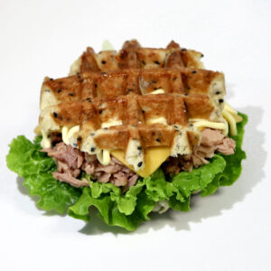 Tuna and Cheese Waffle Sandwich